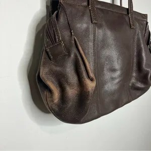 J. Jill brown leather shoulder bag medium‎ size 12.75” x 11” thumbnail 5