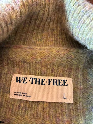 Free People We The Free Wildflower Cardi Sweater Women’s Large Green Cardigan thumbnail 3