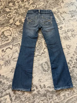 Ariat Women's Medium Dark Blue Flare Jeans thumbnail 2