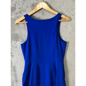 Amanda Uprichard Cobalt Blue Mini Dress‎ Button Front Preppy Chic Clean Girl SM thumbnail 3