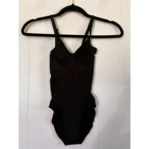 SKIMS Sculpting Bodysuit Mid Thigh Onyx Black Size S Shapewear Compression thumbnail 6