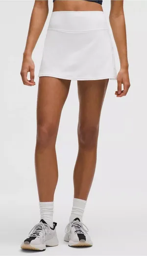 Lululemon white Performance athletic skirt Skort Active Skirt size 8 thumbnail 1