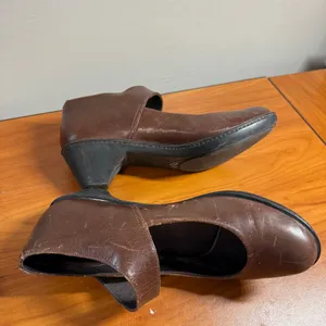 Dansko Bess Mary Jane Dark Brown Heel Leather Round Toe Comfort 37‎ thumbnail 4