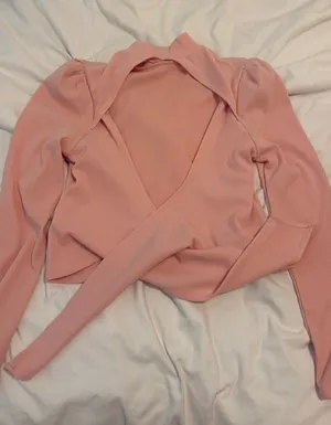 Tie in the back top Francesca’s Pink Size L thumbnail 1