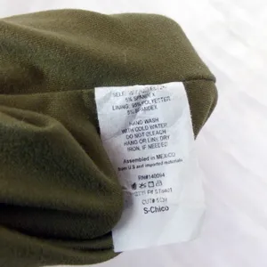 See You Monday Textured Scrunch Top Womens S Olive Green Long Sleeve Grunge 90s thumbnail 12