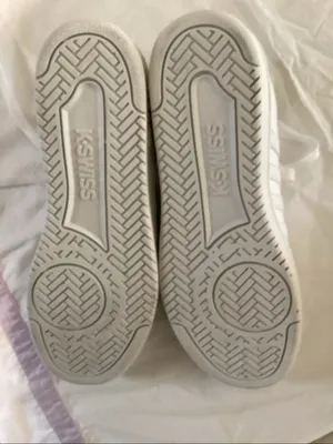K SWISS Classic Court Open Stripes Sneakers, White, Size 9, NEW with box thumbnail 5