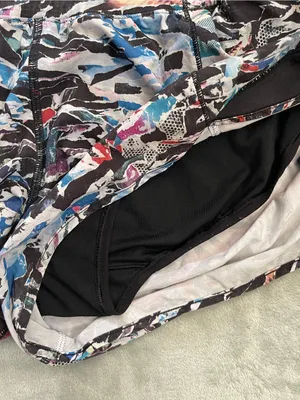 Lululemon Hotty Hot shorts culture clash multi black running activewear gym 10 thumbnail 6