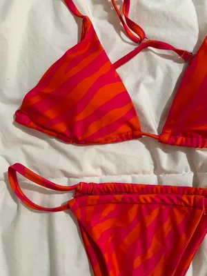 Zebra Bikini Set Pink thumbnail 3
