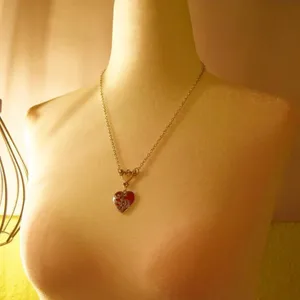 Medieval Vampire Girl Charm Necklace thumbnail 4