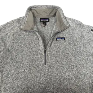 Patagonia Better Sweater 1/4 Zip Fleece Jacket Sz L Heather Gray Outdoors thumbnail 2