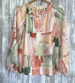 Entro Abstract Printed Blouse •Small thumbnail 1