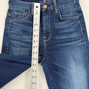 7 For All Mankind The‎ Super High Waist Skinny Jeans Dark Wash Size 25 thumbnail 3