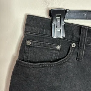 Madewell High-Rise Denim Boy-Shorts in Button Through Edition Lunar Black 32 thumbnail 4