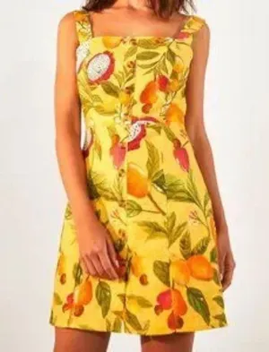 Farm Rio Fruit Lovers Linen Mini Dress XS thumbnail 3