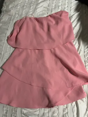 Pants Store Strapless Romper Pink thumbnail 2