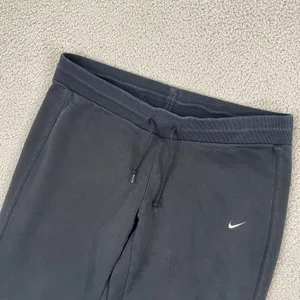 VTG Nike Wide Leg Sweatpants Women XL? Black Lounge Y2K Sportswear Stretch thumbnail 2