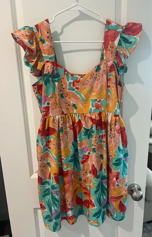 Floral Ruffle Dress thumbnail 1