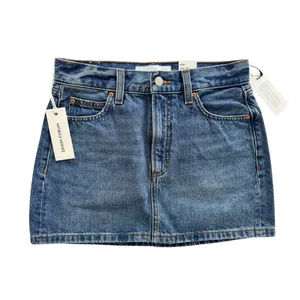 Aritzia Denim Forum ‘90s Ricci Micro Denim Skirt NEW Size 24 Kiss n Tell Bleu thumbnail 2