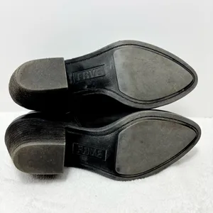 Frye Black Leather Ankle Booties with Zipper‎ Size 7M thumbnail 7