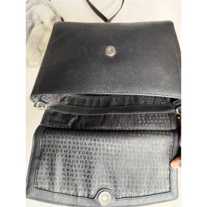 Kate Spade Purse Laurel Way Alisanne Black Leather Satchel Career Y2K Preppy thumbnail 10