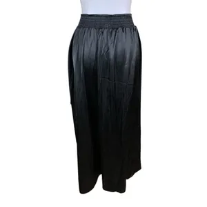 Bishop‎ Young Black Asymmetrical Smocked Waist Midi Skirt S thumbnail 4