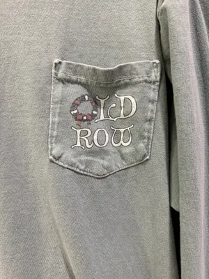 Comfort Colors Old Row Christmas Santa Long Sleeve Pocket Tee Green thumbnail 4