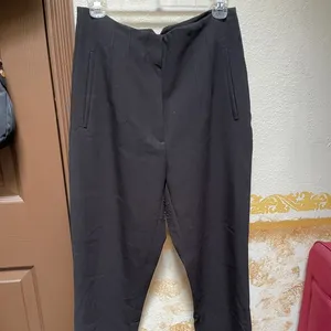 ZARA high waisted pleated pants size large used thumbnail 1