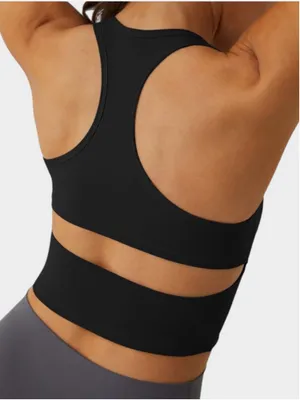 Halara Size 3X Plush U Neck Racerback Cut Out Cropped Yoga Tank Top thumbnail 2
