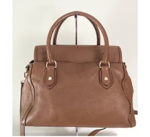 Margo Tan Leather Satchel Bag thumbnail 4