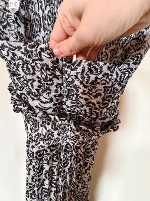 A.L.C. Frank Macpherson tie front halter cut out black and white maxi dress 2 thumbnail 8
