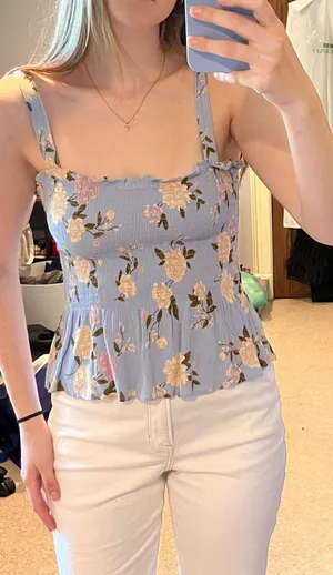 American Eagle Floral Top thumbnail 1