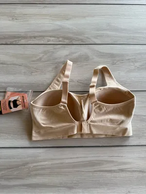 Shapermint Essentials Everyday Comfort Straps Wireless Bra Beige Medium NWT thumbnail 7
