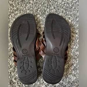 Timberland Women’s Brown Braided Leather Sandals Smart Comfort System Size 7.5‎ thumbnail 8