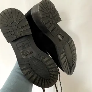 Sam Edelman 8.5 women's‎ black suede lace up boots comfortable low heel shoes thumbnail 3