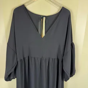 ASOS DESIGN Curve Black Tiered Midi Dress Size 16 NWT thumbnail 6