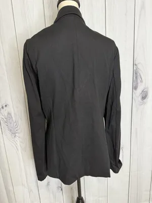 NWT Skies Are Blue Size XL Blazer Black Lined Pockets No-Button NEW thumbnail 5
