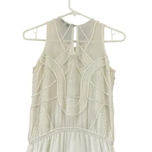 Karina Grimaldi‎ White Beaded Maxi Dress XS Neiman Marcus Art Deco Bridal Gown thumbnail 11