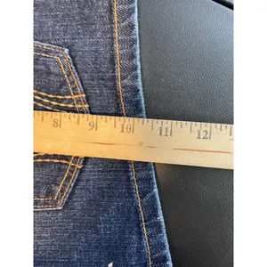 Hollister Size 11 Denim Micro Mini Shorts Dark Wash Low Rise Stretch Casual thumbnail 7