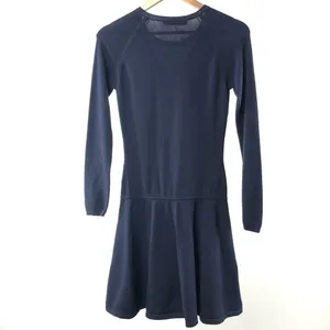 Trina Turk Lucia Long‎ Sleeve Fit and Flare Sweater Dress in Navy Size Small thumbnail 8