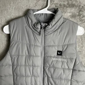 Venustas Women's Heated Quilted Vest Size Small Gray‎ New No Battery thumbnail 2