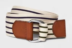 Women's Prep Stripe Belt Universal Thread L NWT thumbnail 1