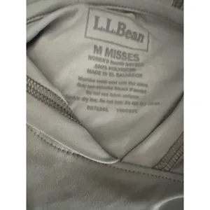 L.L. Bean Medium Long Sleeve Hooded Activewear Gray thumbnail 5