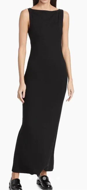 Reformation Raine Knit Black Sleeveless Maxi Dress thumbnail 1