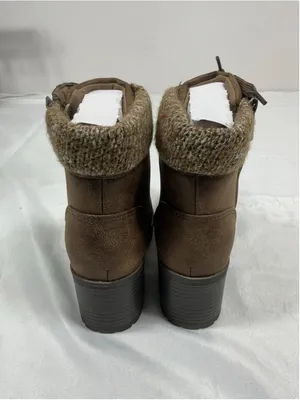Womans New Bamboo Chief 18 Platform Ankle Boots Size 8 Tan thumbnail 4