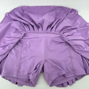Gold Hinge Pleated Tennis Skirt Skort Purple Women XS Pickleball Preppy Sporty thumbnail 3
