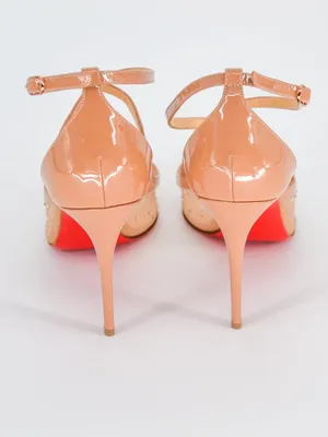 Christian Louboutin Twistissima Strass Nude Mesh Crystal Pumps 37 thumbnail 5