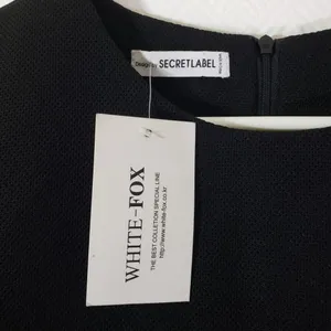 New SECRETLABEL, WHITE-FOX Large Black and White Floral Shift Sheer Sleeve Dress thumbnail 4