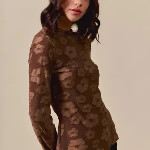 SO ME Stretched Jacquard Casual Tops‎ with Thumb Opening thumbnail 6