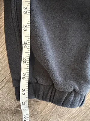 Lululemon XXS Scuba Mid Rise Oversized Black Elastic Waist Sweatpants Joggers thumbnail 5