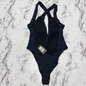 NWT Frederick's of Hollywood Black Naxos One-Piece Swim Bathing Suit Size Medium thumbnail 5
